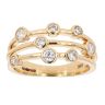 18ct Yellow Gold 0.50ct Diamond Bubble Ring