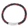 Unique & Co Black And Red Leather Bracelet