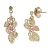 9ct Yellow and Rose Gold Awelon Clogau Drop Earrings