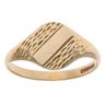 9ct Yellow Gold Textured Signet Ring