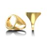 9ct Yellow Gold Full Sovereign Polished Ring Mount