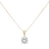 9ct Yellow Gold Diamond Pendant and 18" Chain by Anya Belle