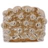 9ct Yellow Gold Four Row Keeper Ring