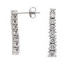 9ct White Gold 0.85ct Brilliant Cut Lab Grown Diamond Drop Earrings