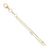 22ct Yellow and White Gold Duo Beaded Bracelet 5.5"
