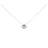 18ct White Gold 1.00ct Diamond Dice Pendant And Chain 16"