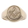 9ct Yellow Gold Spinning Masonic Signet Ring
