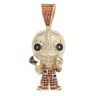 9ct Yellow Gold Orange Gemstone Sammy Figure Pendant
