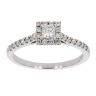 18ct White Gold 0.60ct Diamond Cluster Ring