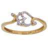 22ct Yellow and White Gold Om Ring