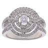 9ct White Gold 1.25ct Brilliant Cut Diamond Cluster Ring