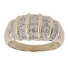 9ct Yellow Gold 0.25ct Brilliant Cut Diamond Five Row Ring
