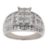 14ct White Gold 2.00ct Brilliant, Princess and Baguette Cut Diamond Fancy Ring