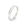 18ct White Gold Slight Court Wedding Band 2.5mm