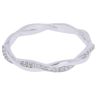 Silver Cubic Zirconia Twisted Ring