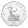 1997 Elizabeth II Piedfort 50 Pence Coin