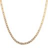18ct Yellow White and Rose Gold Bar Link Fancy Chain 20"