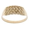 9ct Yellow Gold Five Row Keeper Ring