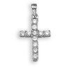 18ct White Gold 0.50ct Diamond Cross