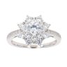 Silver Cubic Zirconia Cluster Ring by Icesia