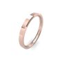 9ct Rose Gold Soft Chamfered Edge Wedding Band 2.5mm