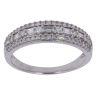 9ct White Gold 0.33ct Brilliant Cut Diamond Fancy Ring