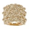 9ct Yellow Gold Five Row Keeper Ring
