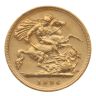 1896 Victoria Old Head UK Half Sovereign Coin