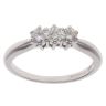 18ct White Gold 0.50ct Brilliant Cut Diamond Trilogy Ring
