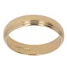 18ct Yellow Gold Grooved Edges Wedding Band 4mm