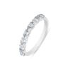 9ct White Gold 0.70ct Oval Cut Lab Grown Diamond Eternity Ring