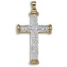 9ct Yellow Gold 0.25ct Diamond Cross