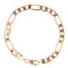 9ct Yellow Gold Figaro Bracelet 7.5"