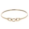 9ct Yellow Gold Buckle Hook Bangle