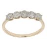 9ct Yellow Gold 1.00ct Brilliant Cut Diamond Five Stone Ring