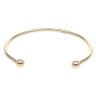 9ct Yellow Gold Plain Torque Bangle