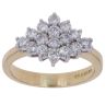 18ct Yellow Gold 1.00ct Brilliant Cut Diamond Cluster Ring