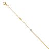 22ct Yellow and White Gold Beaded Bracelet 7"