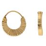 22ct Yellow Gold Sunburst Hoop Earrings