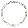 9ct White Gold Celtic Bracelet 7.5"