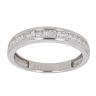 9ct White Gold 0.33ct Brilliant And Baguette Cut Diamond Fancy Ring
