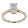 9ct Yellow Gold 1.00ct Emerald Cut Lab Grown Diamond Solitaire Ring