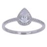 9ct White Gold Cubic Zirconia Cluster Ring