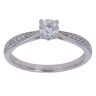 9ct White Gold 0.50ct Brilliant Cut Diamond Solitaire Ring