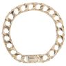 9ct Yellow Gold Texture Curb Bracelet 8.5"