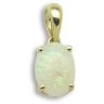 18ct Yellow Gold 0.71ct Opal Claw Set Pendant