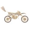 9ct Yellow Gold Cubic Zirconia Motorbike Pendant