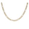 9ct Yellow Gold Figaro Chain 22"