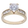 9ct Yellow Gold Cubic Zirconia Single Stone Ring