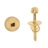 22ct Yellow Gold Textured Ball Stud Earrings